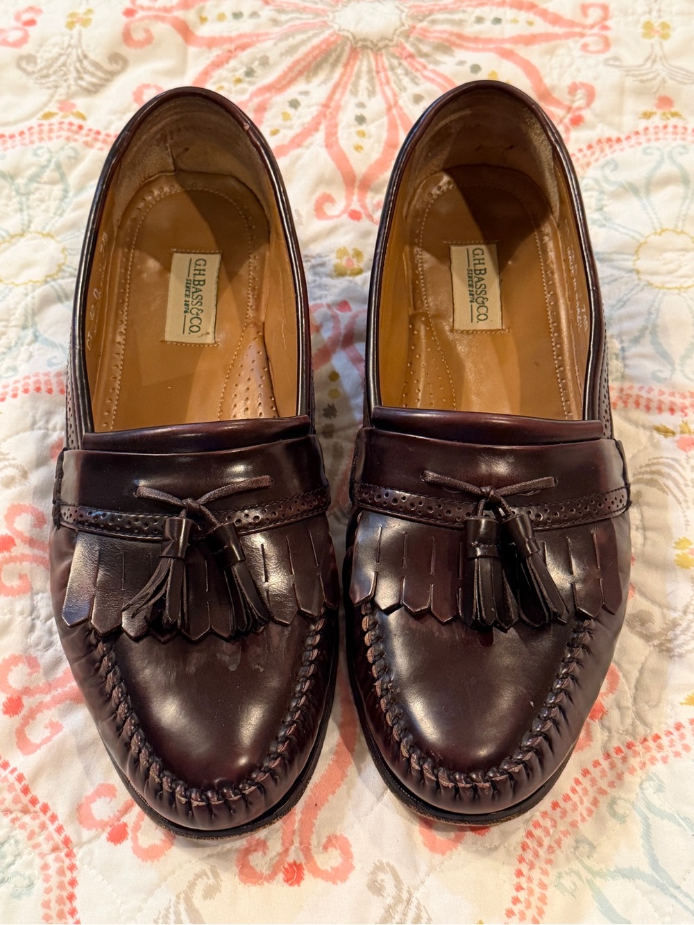 Gh Bass & Co. Men’s Tassel Kiltie Loafers in Dark Brown Size 12D